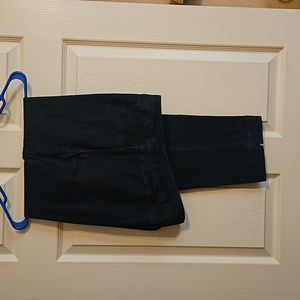 Slimsation pull on jeans dark blue size 16, tapered leg